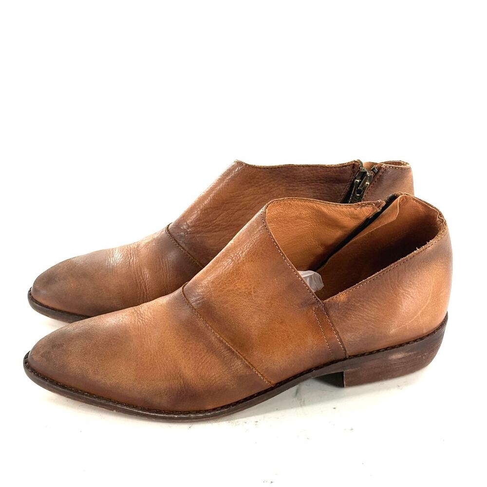 Veracruz Sundance Ankle Boots 7.5 38 NWOT Leather Tan Booties Western Boho